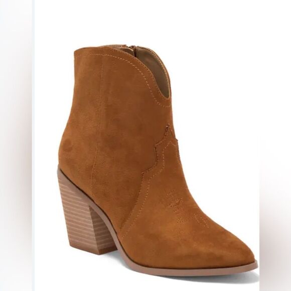 ABOUND Courtnee Western
Bootie Tan Chestnut Size 9 New - Picture 1 of 6